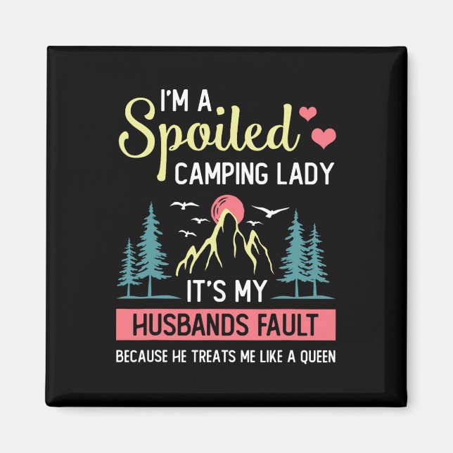 Imã Camisa de Acampamento Mulheres Acampamento Férias  (Frente)
