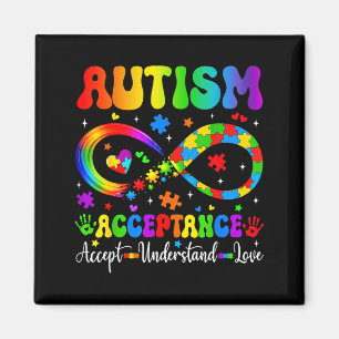 Imã Camisa de Aceitação Conscientização do Autismo Sím