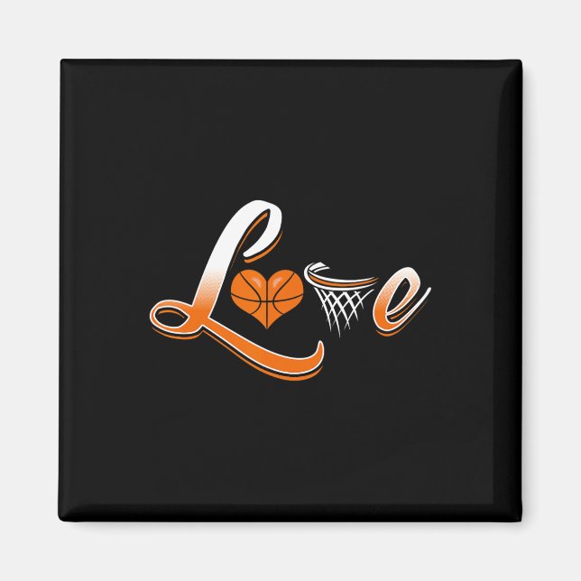 Imã Camisa De Amor De Basquete (Frente)
