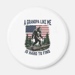 Imã Camisa de bandeira americana vintage Bigfoot Grand