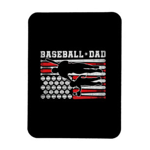 Ímã Camisa de Beisebol Masculina Pai Treinador Batedor