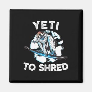 Imã Camisa De Camisa Bigfoot Snowboard Yeti Snowboard