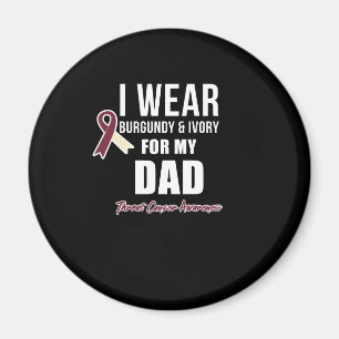 Imã Camisa de Cancer da garganta Borgonha Marfim para 