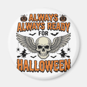 Imã Camisa de Caveira de Halloween Gravura Vintage Cit