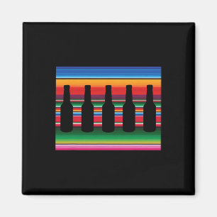Imã Camisa De Cerveja De Blanket Mexicano Serape Engra