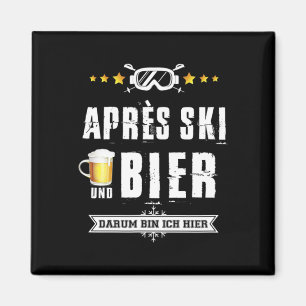 Imã Camisa de cerveja de festa após esqui novidade mas
