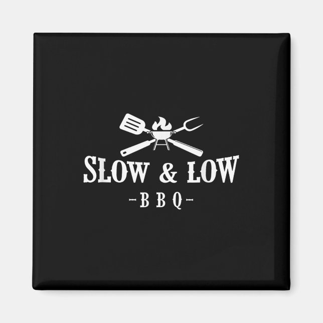 Imã Camisa De Churrasco Engraçada, Lenta E Baixa (Frente)