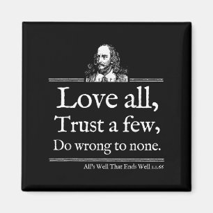 Imã Camisa de Citação de Shakespeare Amor Literatura T