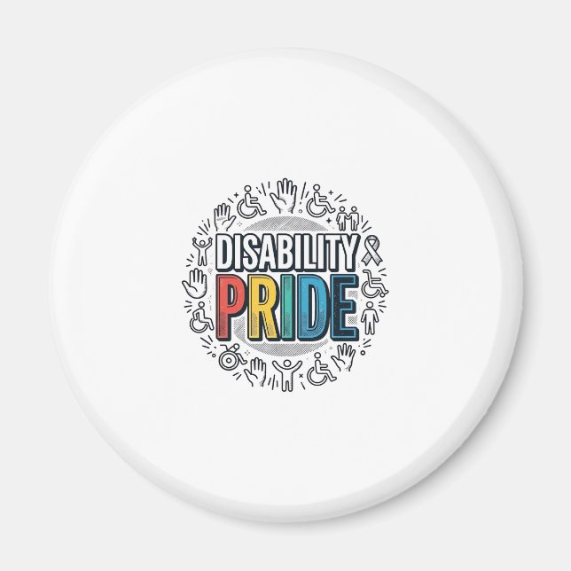 Imã Camisa de Conscientização Inclusiva Orgulho da Def (Frente)