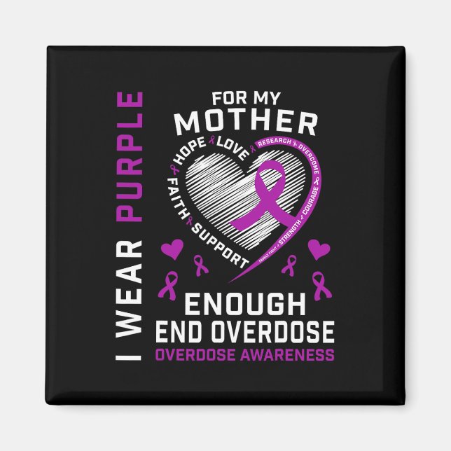 Imã Camisa de Conscientização sobre o Fim do Overdose  (Frente)
