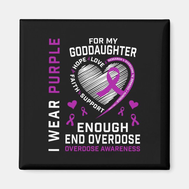Imã Camisa de Conscientização sobre o Fim do Overdose  (Frente)