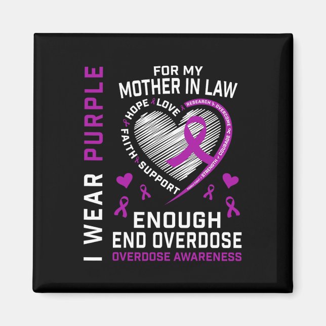 Imã Camisa de Conscientização sobre o Fim do Overdose  (Frente)