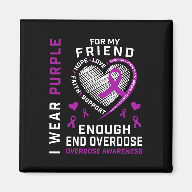 Imã Camisa de Conscientização sobre o Fim do Overdose  (Frente)