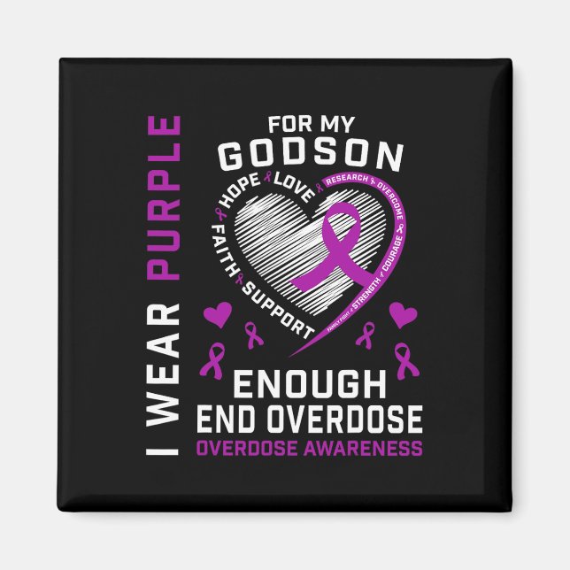 Imã Camisa de Conscientização sobre o Fim do Overdose  (Frente)