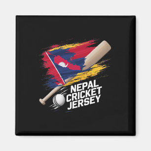 Imã Camisa de críquete do Nepal Bandeira de críquete d