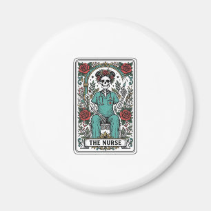Imã Camisa de Desenho de Cartão de Tarot de Enfermeira