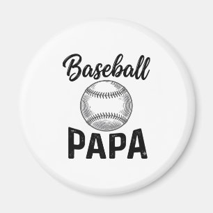 Imã Camisa de desenho de gravura vintage do Baseball P