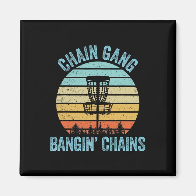 Imã Camisa de Disc Golf Engraçada Corrente Presente Re (Frente)