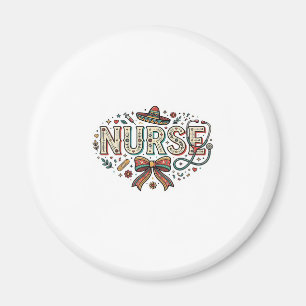 Imã Camisa de Enfermeira Festiva com Desenho de Gravur