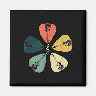 Imã Camisa De Escolta De Guitarra. Estilo Retroativo,