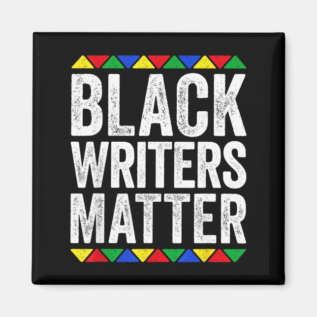 Imã Camisa de Escritores Negros Mês da História Negra (Frente)