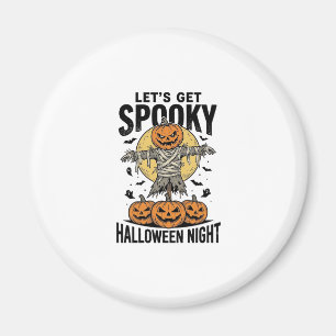 Imã Camisa de Espantalho de Abóbora Gráfico de Hallowe