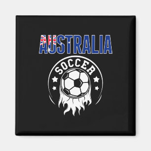 Imã Camisa de Fã de Futebol da Austrália Bandeira Aust