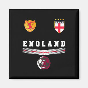 Imã Camisa de Fãs de Futebol da Inglaterra Bandeira In