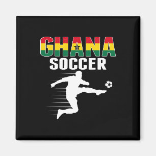 Imã Camisa de Fãs de Futebol do Gana - Orgulhosamente