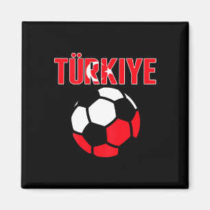 Imã Camisa de Fãs de Futebol Orgulhosos da Türkiye - F