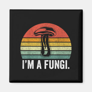 Imã Camisa de Fungi Engraçada Cogumelos Cara Divertido