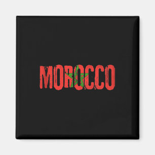 Imã Camisa de Futebol da Bandeira Marroquina Marrocos