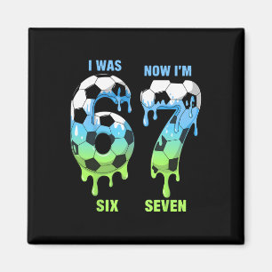 Imã Camisa de Futebol de Aniversário de 7 anos Eu Era