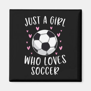 Imã Camisa de futebol fofa para meninas, apenas uma me