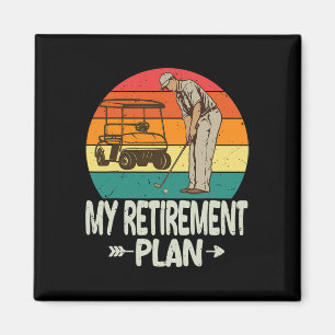 Imã Camisa de Golfe Plano de Aposentadoria Golfe Diver
