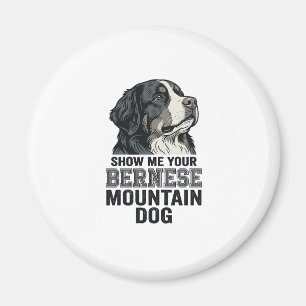Imã Camisa de gravura vintage do cão de montanha de Be