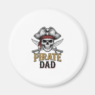 Imã Camisa de Gravura Vintage Espada Caveira Pai Pirat