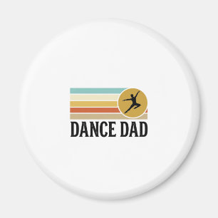Imã Camisa de Gravura Vintage Retro Pai de Dança Desig