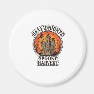Imã Camisa de Halloween de Casa Assombrada Gravura Vin