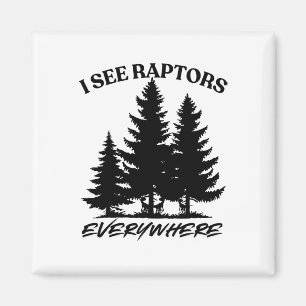 Imã Camisa de Jogador de Sobrevivência Eu Vejo Raptors