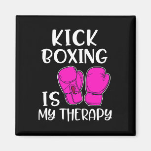Imã Camisa de Kickboxing Feminina É Minha Terapia Engr