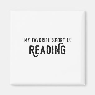Imã Camisa de Leitura Meu Esporte Favorito É Professor
