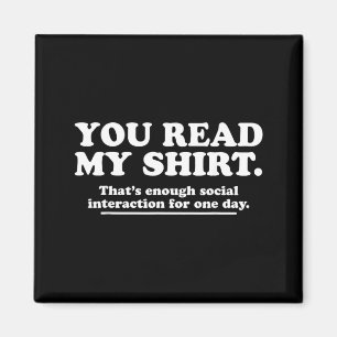 Imã Camisa de Leitura Piada Sarcástica Humor de Introv