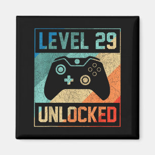 Imã Camisa de Level 29 Desbloqueado Video Gamer Aniver