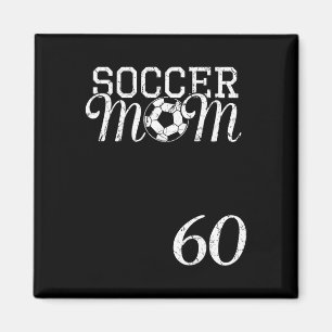 Imã Camisa de Mãe de Futebol Número 60 Jogador Favorit