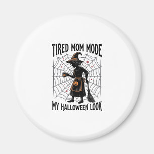 Imã Camisa de Mãe de Halloween Fantasia Cansada Gráfic