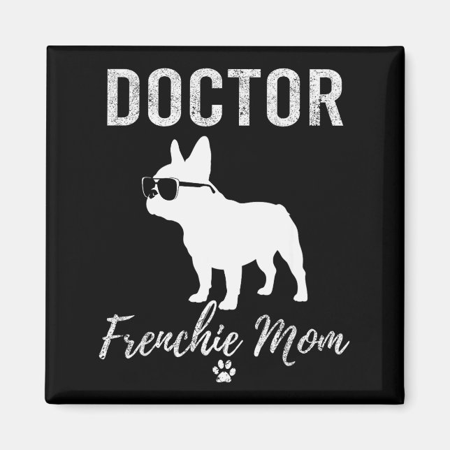 Imã Camisa de Mãe Doutora Francesa Engraçada Amante de (Frente)
