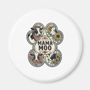 Imã Camisa de Mãe Vaca Gravura Vintage Girassol Wester