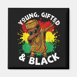 Imã Camisa de Menino Dabbing Africano Infantil Jovem T