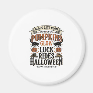 Imã Camisa de Motorista de Caminhão de Halloween com G